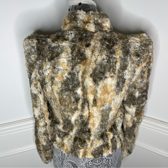 ALICE & Olivia Faux Fur Animal print Jacket size Xs - Picture 16 of 16